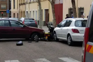 Accidente moto colon
