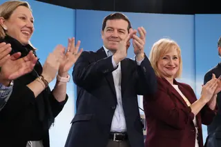 Alfonso Fernández Mañueco en Zamora durante esta campaña electoral. Archivo | Alejandro Sardón