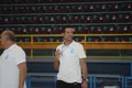 Saulo Hernández durante un entrenamiento del CB Zamora