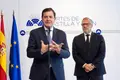 Miriam Chacón  ICAL. El presidente del Partido Popular de Castilla y León, Alfonso Fernández Mañueco, y el portavoz de Vox, Carlos Pollán, informan sobre el acuerdo de gobierno entre las dos formaciones políticas.