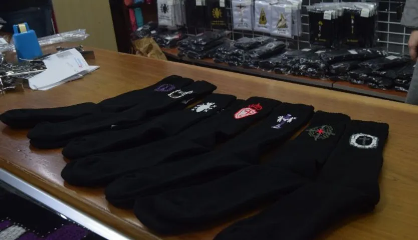 Calcetines de difrentes cofradías