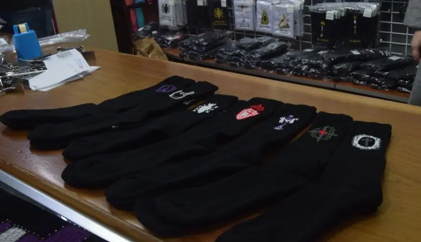 Calcetines de difrentes cofradías