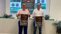 Alberto Marcos y Narciso Prieto durante la presentación