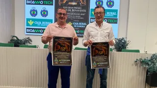 Alberto Marcos y Narciso Prieto durante la presentación